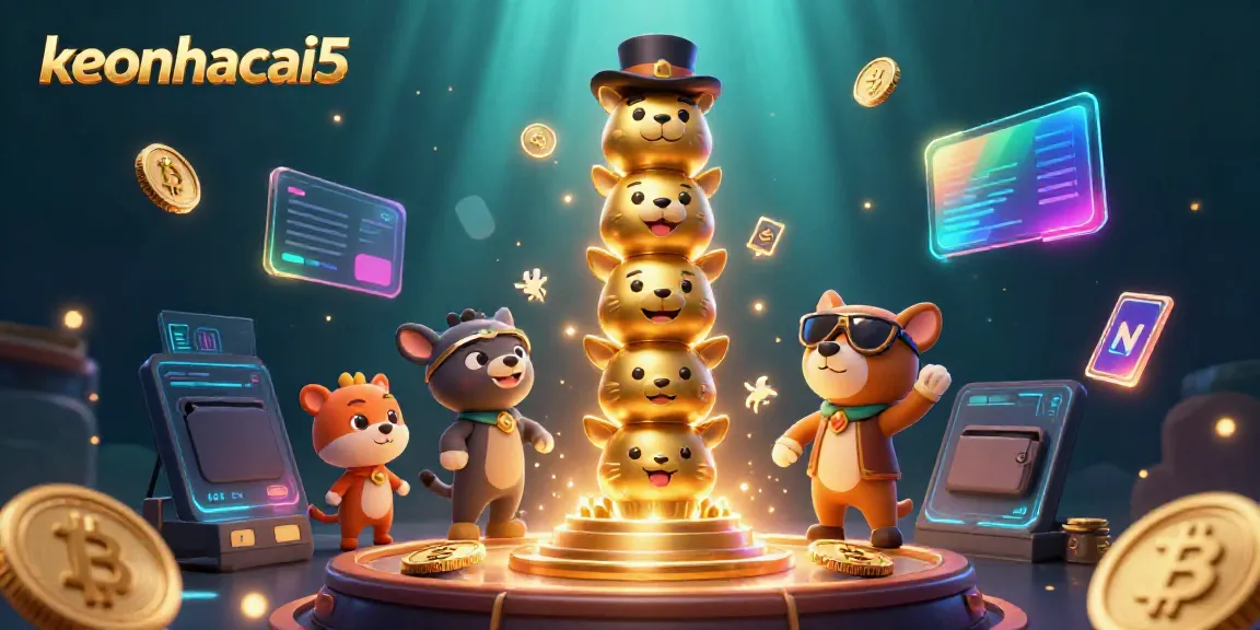 Experience the excitement of betting with keonhacai5's dynamic 3D illustration.