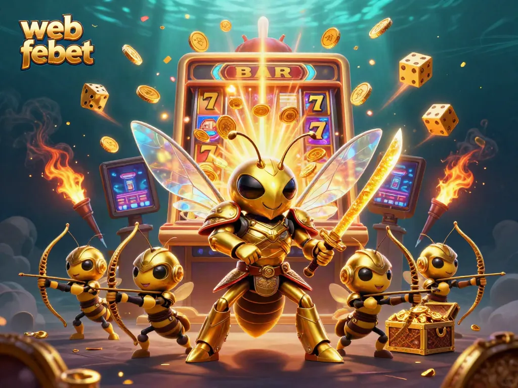 Experience the thrill of web febet with vibrant 3D casino action, featuring dynamic gaming elements.