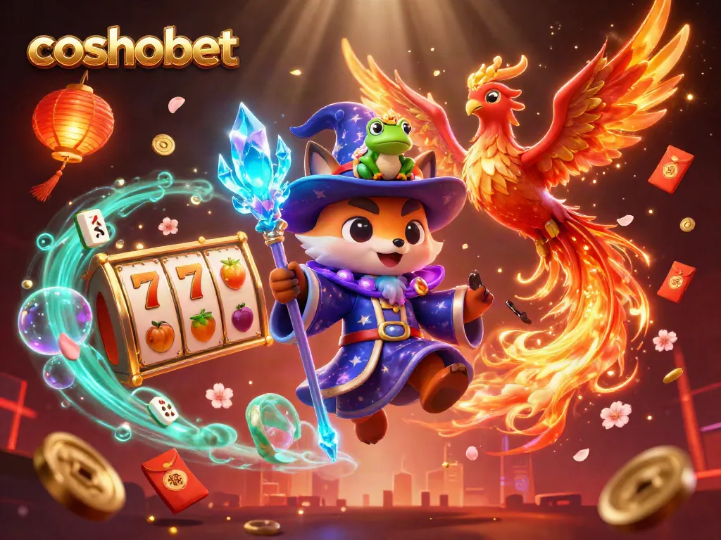Play casino games at cosmobet with a magical mystical design featuring vibrant characters.