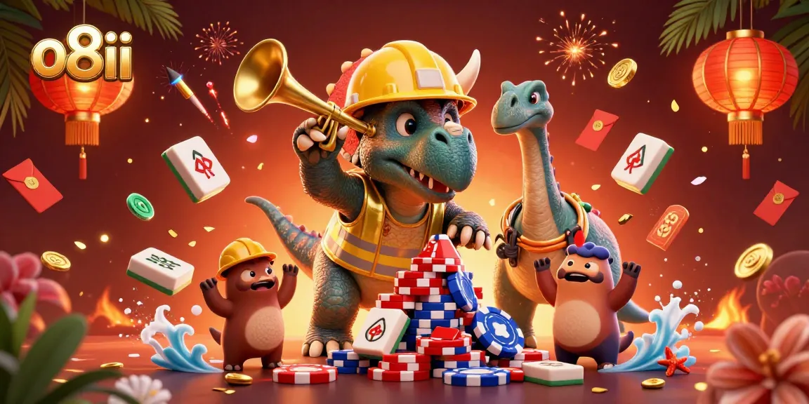 Experience thrilling gameplay with o8ii's colorful casino illustrations featuring vibrant characters and dynamic elements.
